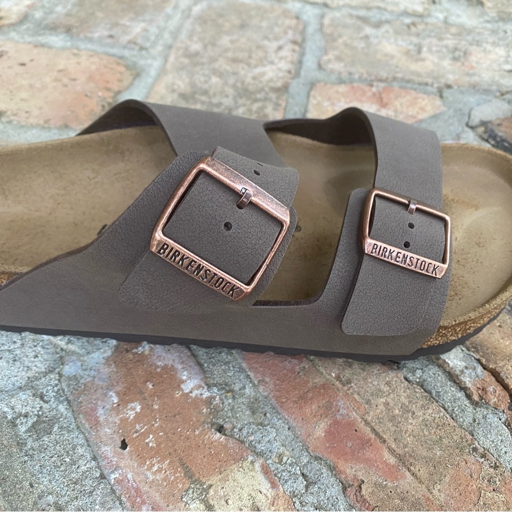 Men’s Mocca Birkenstocks, size 12 with box